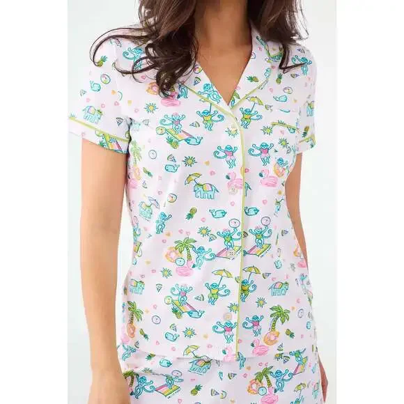 Pool Party Polo Pajamas - Picture 2 of 5